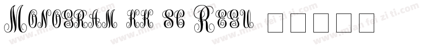 Monogram kk sc Regu字体转换